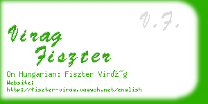 virag fiszter business card